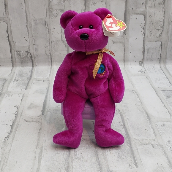 TY Beanie Babies Millenium Bear - 5 Errors - RETIRED 1999 - Picture 1 of 10